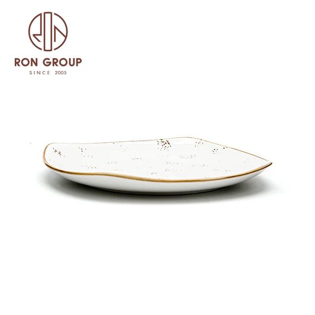 Modern Creative Custom Catering Wedding Hotel Tableware Crockery Porcelain Dish Dinner Set Ceramic Serving Plates for Restaurant