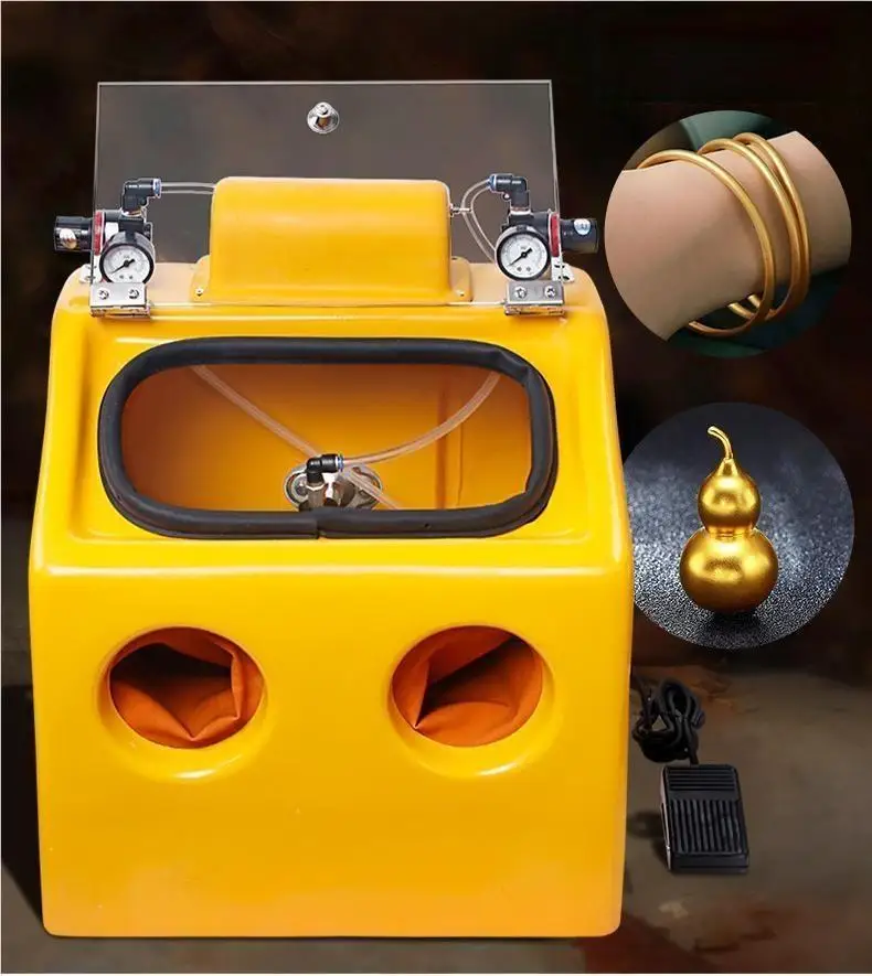 China Supply Frosted Glass Sand Bracelet Polishing Pneumatic Small Water Equipment Jewelry Sandblasting Machine Sandblaster