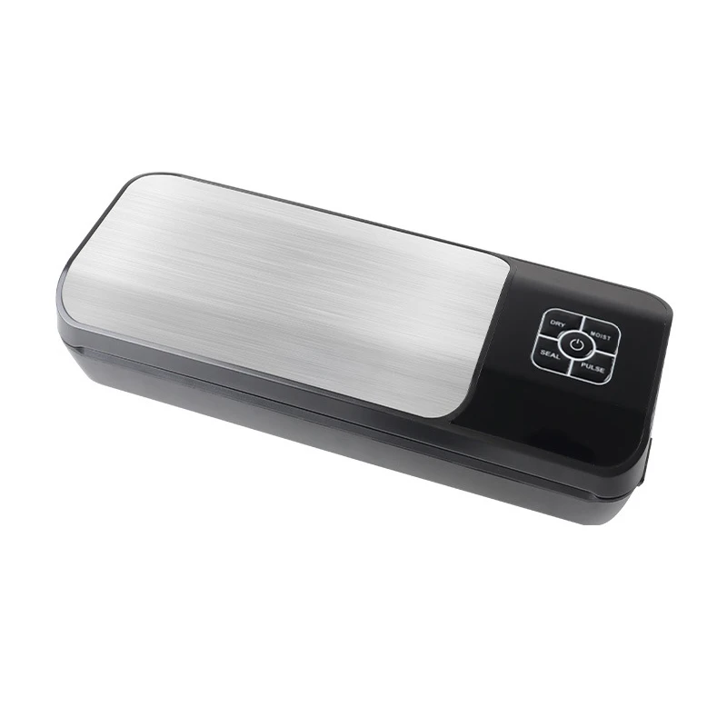 Automatic Household Kitchen Electric Vaccum Packaging Vacuum Food Sealer Machine With Built-In Sliding Cutter And Roll Bag