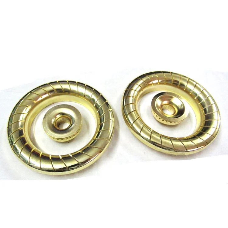 120mm hot sale round kitchen home use good grade steel black golden cap gas hoven stove parts burner