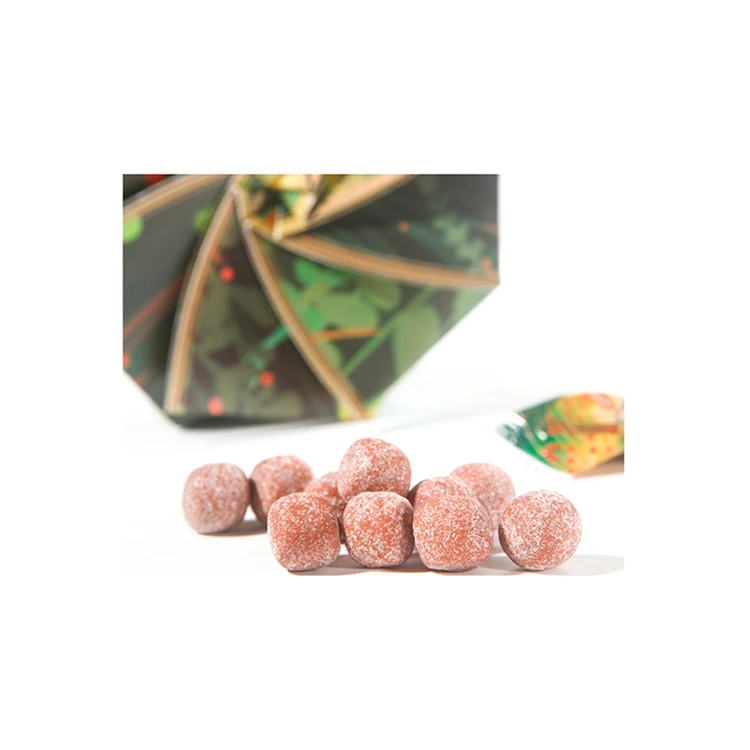 
Factory Direct Paper Plate Gift Package Assorted Gummy Candy Dried Fruit Qingmei Greengage Pitted Umeboshi Prune Candy 