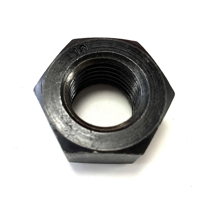 carbon steel black oxide ASTM-A194 grade 5 2H heavy hex nut  for use with B7 studs