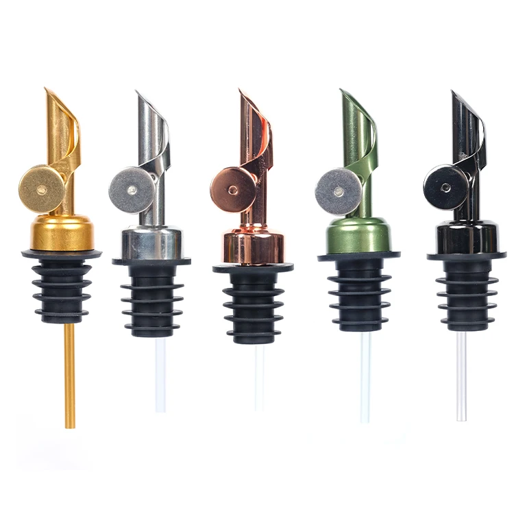 Custom Kitchen Bar Vinegar Liquor Cooking Olive Oil Pourer Spout with Dust Cap
