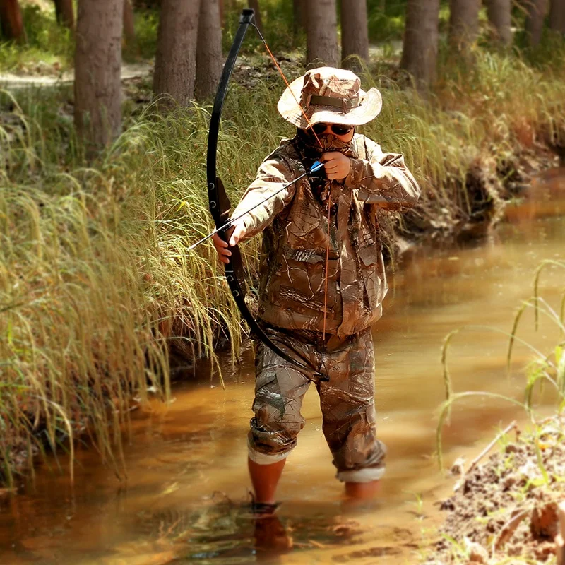 SPG стрельба из лука охота 40 фунтов лук и стрела демонтаж черного стекловолокна конечности деревянный подъем прямой Рекурсивный лук в продаже