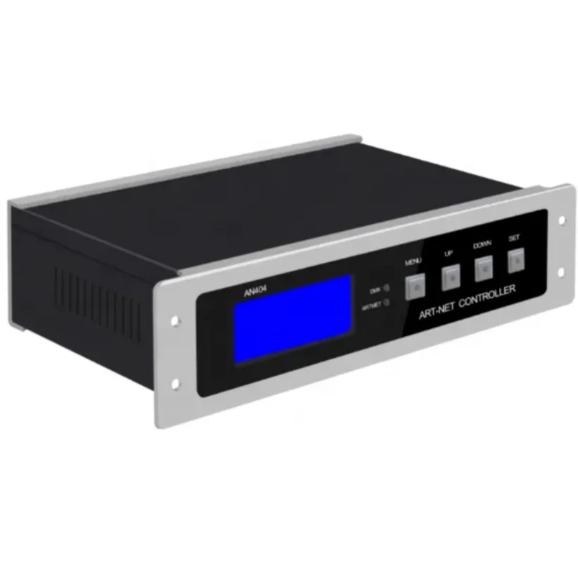 SPI Controller  AC110-220V Masukan 4 Port Output setiap Port Kontrol Max 680 Piksel AN404 LED Artnet/DMX SPI Controller