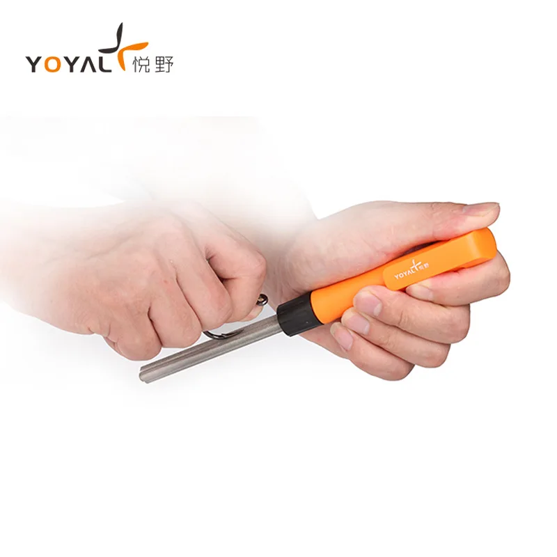 Portable Diamond Carbon Steel Sharpening Rod Stick For Grindable Woodworking Folding Kitchen Knife Sharpener