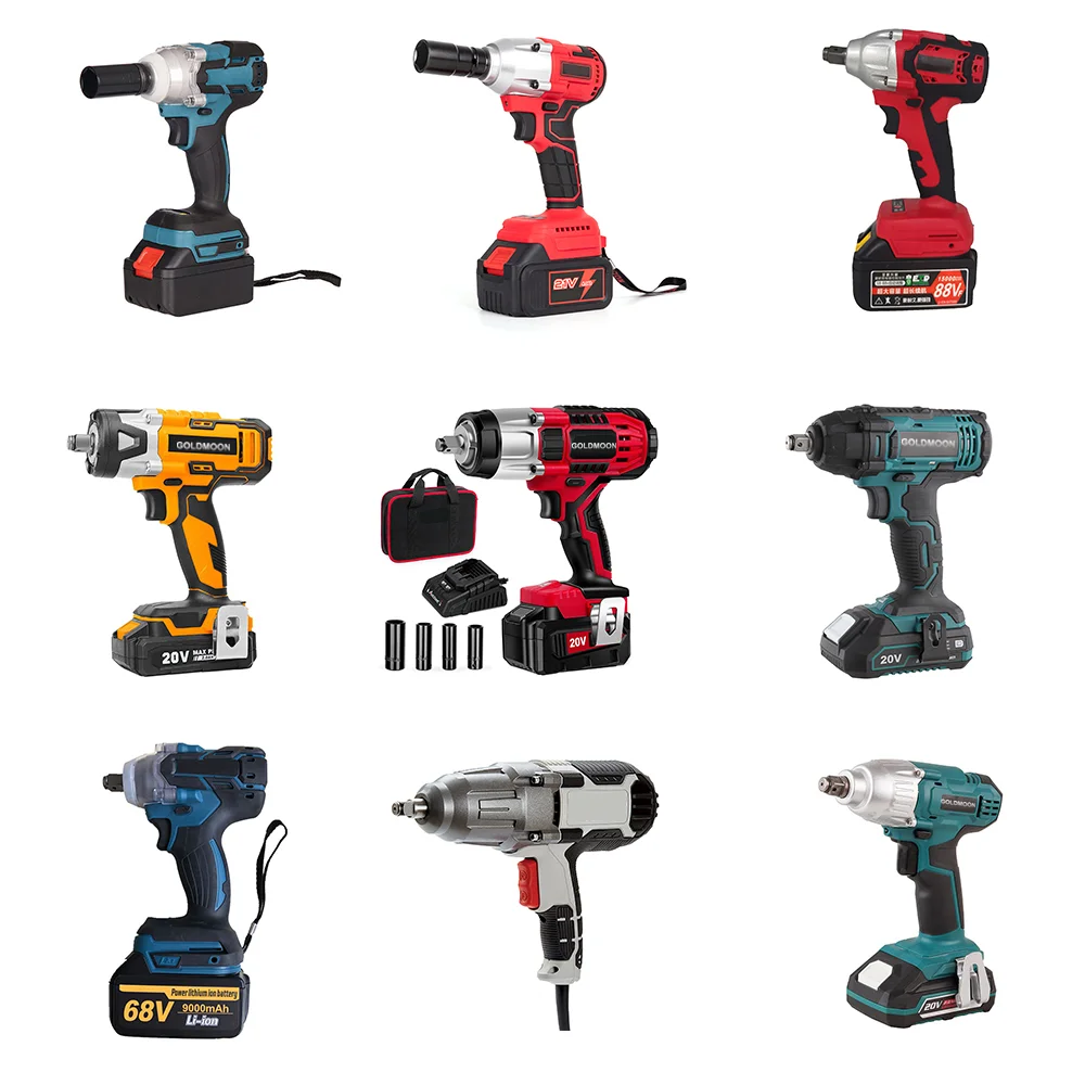 GOLDMOON impact drill cordless wrench pneumatic brushless air electric impact wrench cordless holder