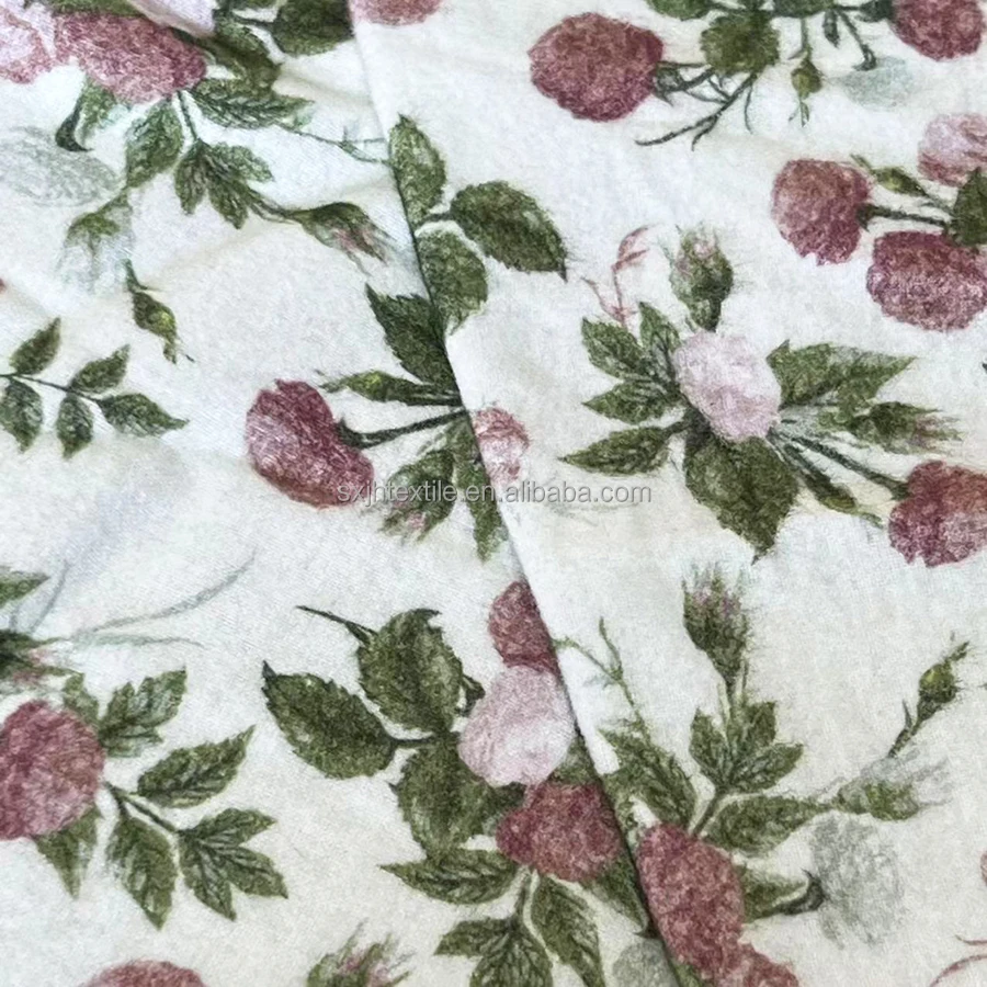 Custom Digital Printing on 100% Cotton flannel woven fabric