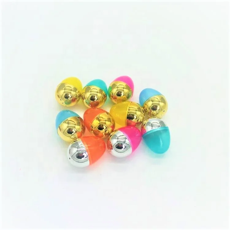 
best sale half transparent half egg plastic easter eggs 