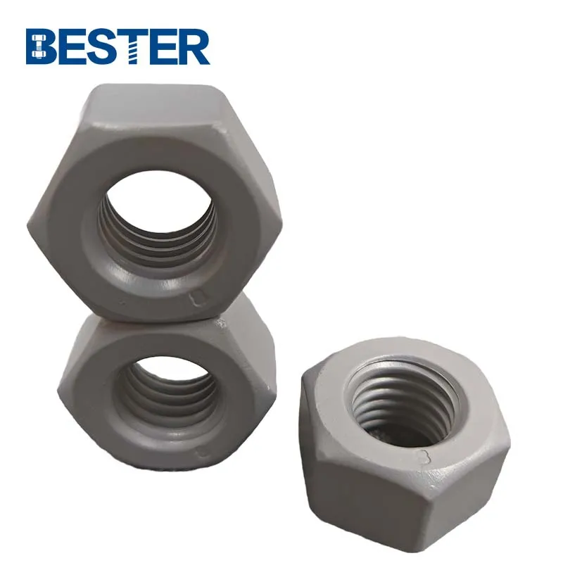 Manufacturer directly PTFE Fluorocarbon Xylan Coating Threaded ASTM A194 grade B8 hexagonal nuts