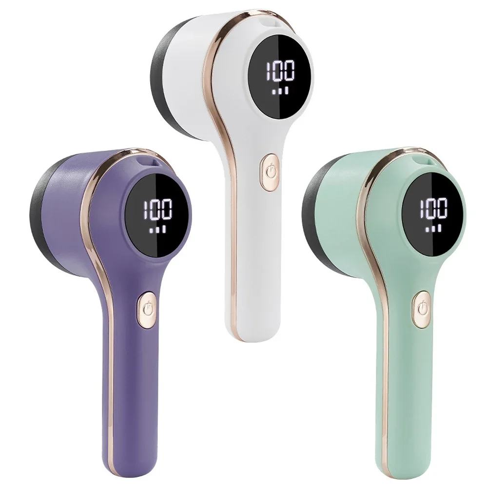 Lint Remover For Clothing Hair Ball Trimmer Fuzz Pellets Clothes Sweater Fabric Shaver with LED Digital Electric Fluff Lint Tool