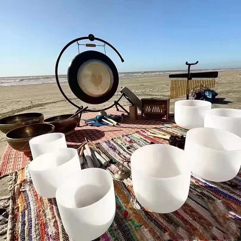 Chakra Musical Instrument Best Tuned Sound Healing Cheap Crystal Singing Bowl Set