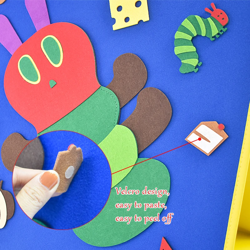 Foldable Felt Board for Toddlers Flannel Board Stories for Preschool Early Learning for Toddlers Kids