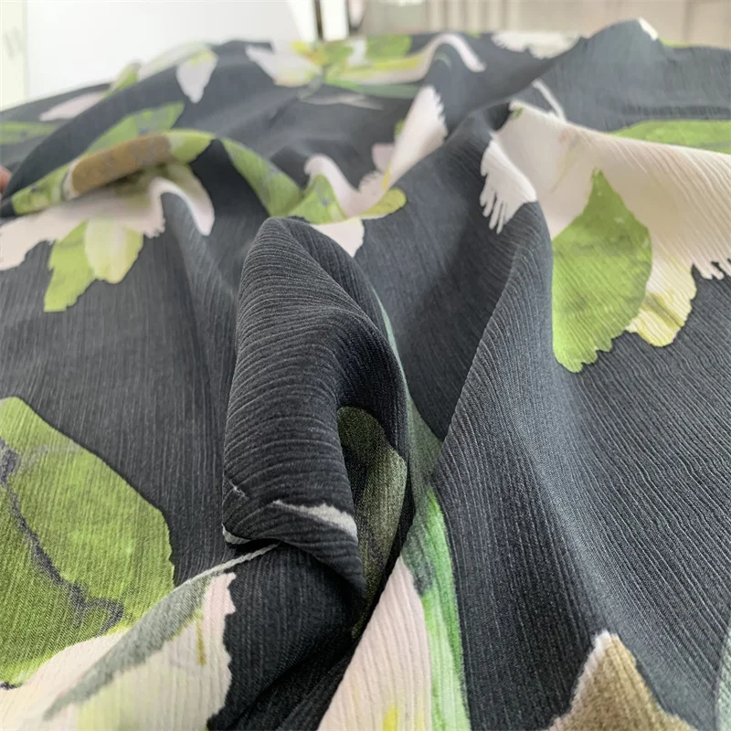 Best price Recycle Repreve Breathable Softskin Anti-static Print 100% Polyester Print Upholstery Fabric for woman dress