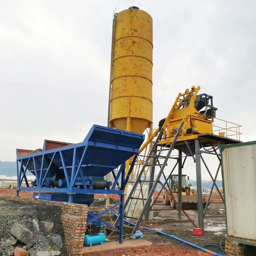 Dry Ready Mix Concrete Mixer Bagging Machine Automatic Concrete Mixing Machinery JS Twin Shaft Concrete Mixer
