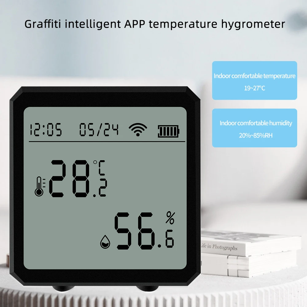 High Quality Indoor Outdoor Temperature Tester Digital WIFI Data Recorder Temperature And Humidity Sensor Detector Meter