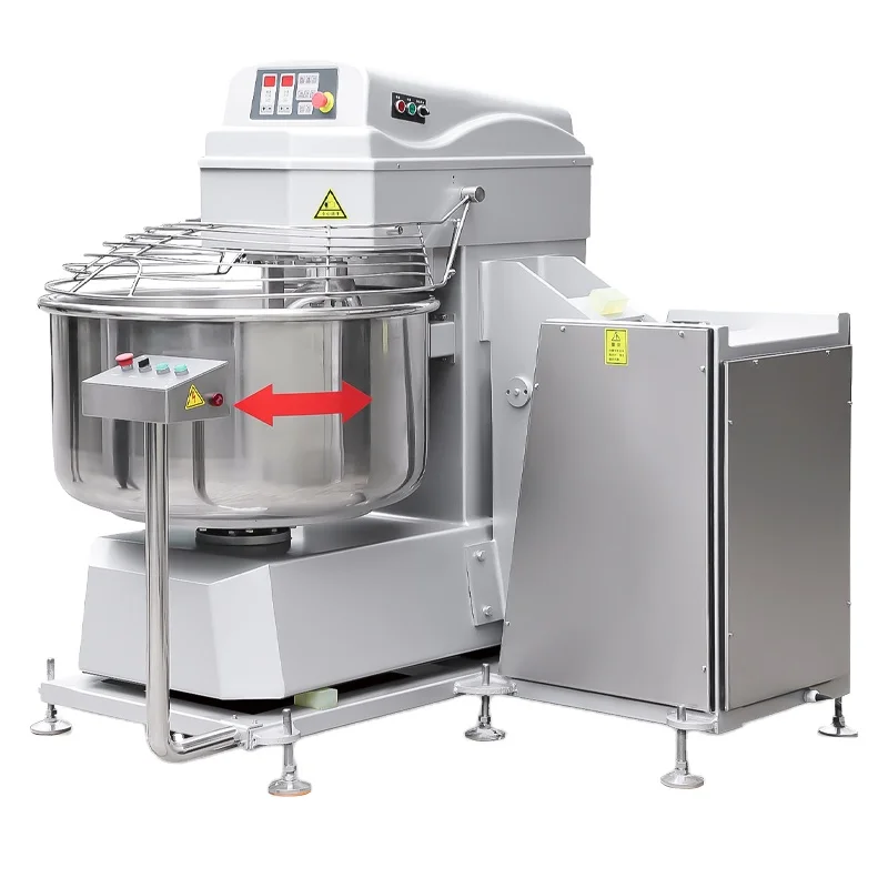 Wheat stainless steel double speed partner spiral dough mixer 50kg 400kg 500kg 500l dough powder mixer blender machine