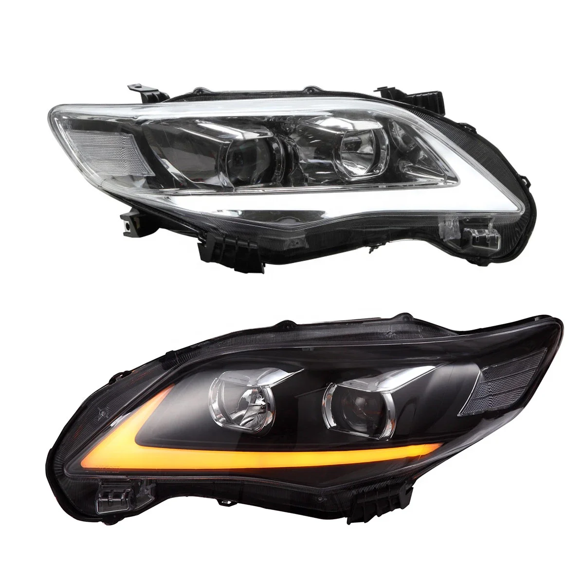 Guwo Auto Parts Body Kit LED Headlights YAA-KLL-0174B  For Toyota Corolla 2011 2012 2013 US