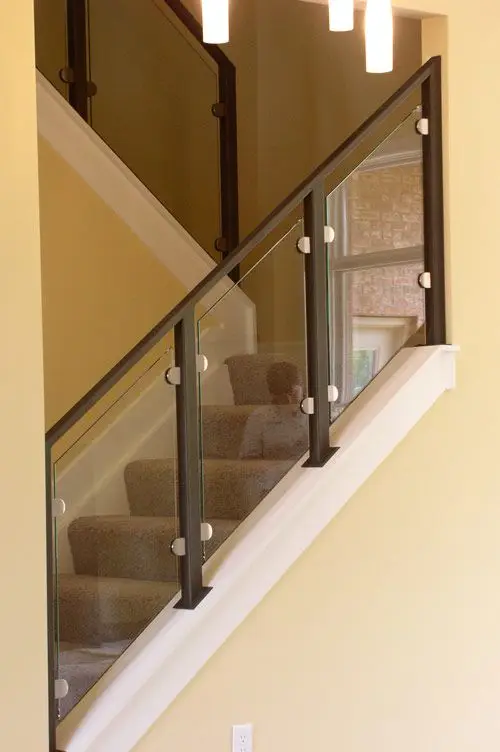 high quality spiral staircase wrought iron outdoor L shape stairs cast and glass