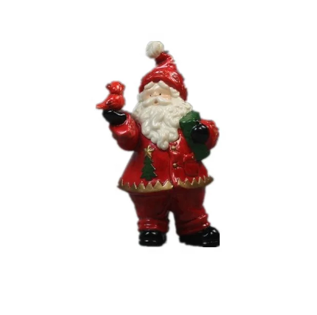 ceramic custom  Santa Claus statue Christmas ornament figure