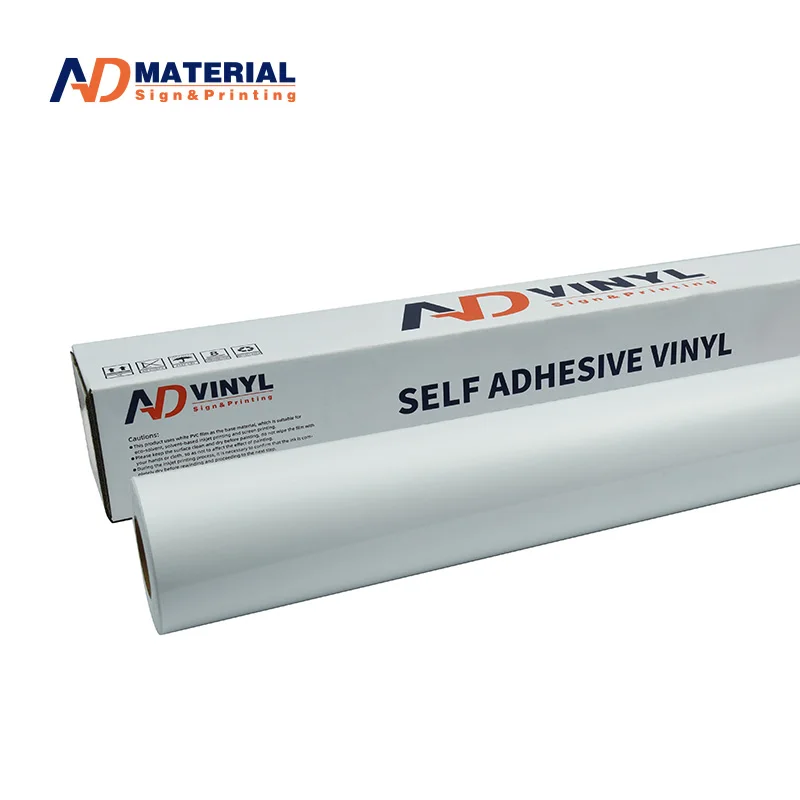 100 mic 80 mic White Sav 140g 120g Polymeric Self Adhesive Vinyl Roll for