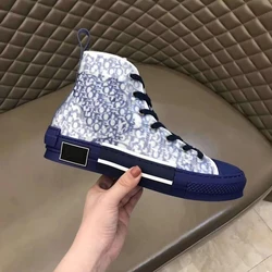Designer B23 Casual Shoes Low High Top Canvas Sneakers Oblique Trainers Embroidery Printed Alphabet Fashion Platform Trainer