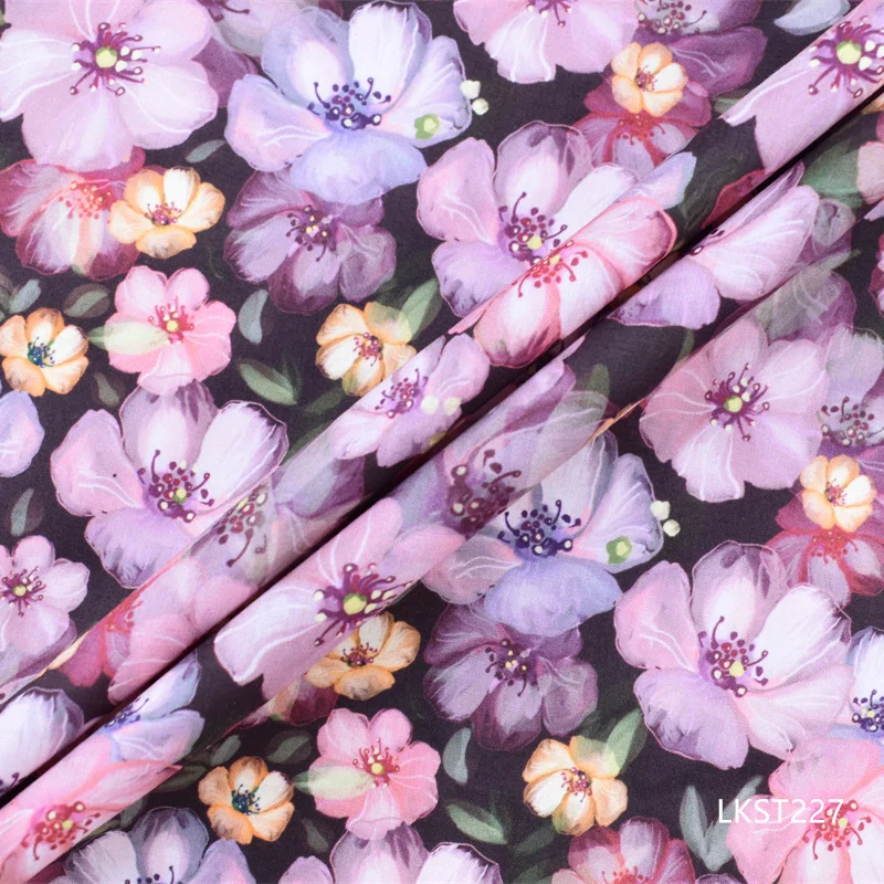 NO moq custom fabric printing great price fast reply new design natural cotton custom print organic fabric