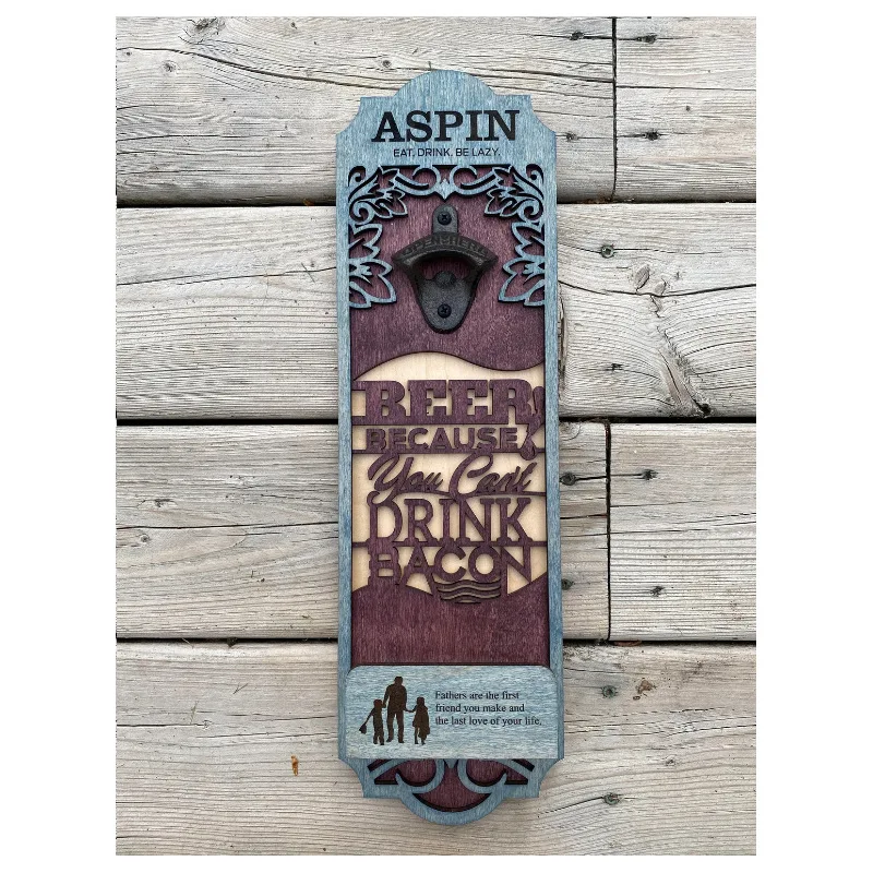 New wall mounted wooden bottle opener bottle cap collector kitchen bar wall decoration wooden crafts