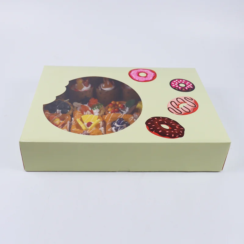 Custom Eco Friendly Fast Pastry Snack Bakery Chocolate Cake Bread Mochi Donut Sushi Cookie Boxes Takeaway food Design Packaging