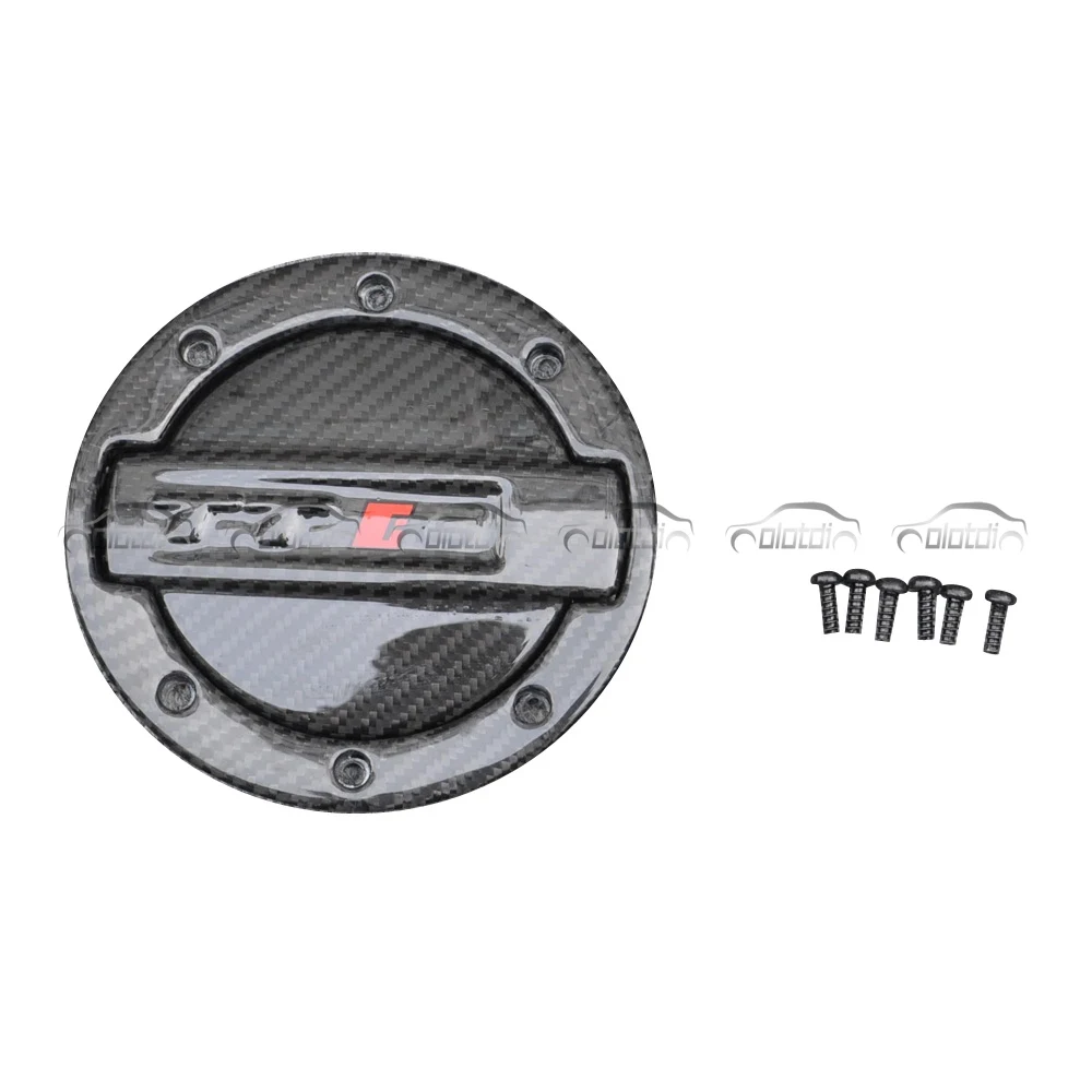 Dry Carbon Fiber Car Fuel Tank Oil Gas Cover For Audi TT TTS TTRS MK3 2015-2021 Auto Tuning