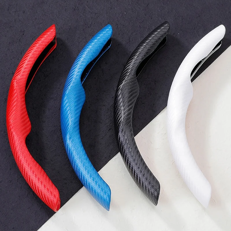 Carbon Fiber Car Steering Wheel Cover,Universal Car Accessory for Diverse Cars, Durable Leather Cover for Steering Wheel