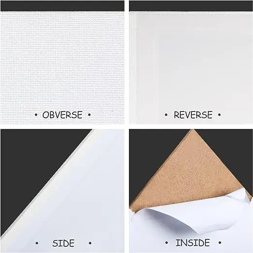 Good Quality Canvas Panels 100% Cotton Artist Painting Canvas School Studio Drawing Tool Educational Coloring