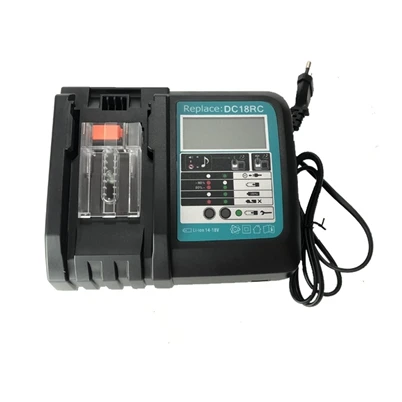 Li-ion Battery Charger for Makita Battery Charger 18V 14.4V BL1860, BL1850, BL1840, BL1830, BL1820, BL1415, BL1440 DC18RC 3A