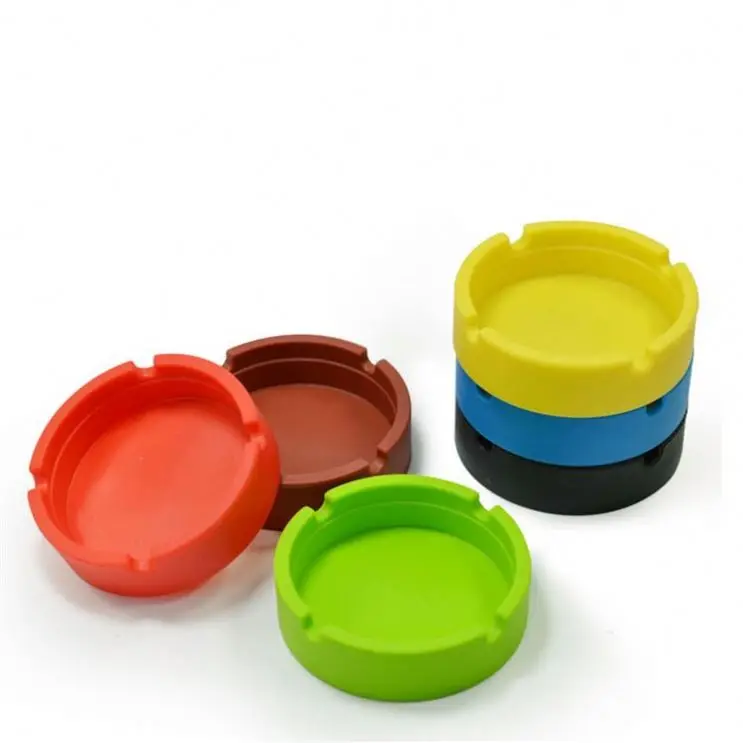 Custom Logo Printed Advertising Fluorescence Marble RCustom Logo Printed Advertising Fluoround Silicone Pocket Cigarette Ashtray