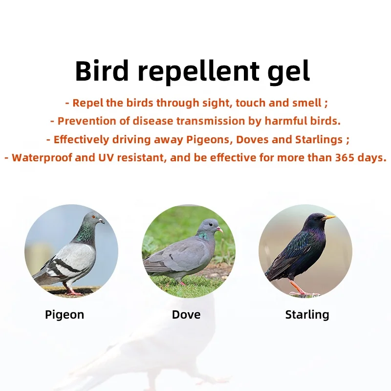 
Safety No-toxic Bird Repellent Device Bird Repellent Gel 