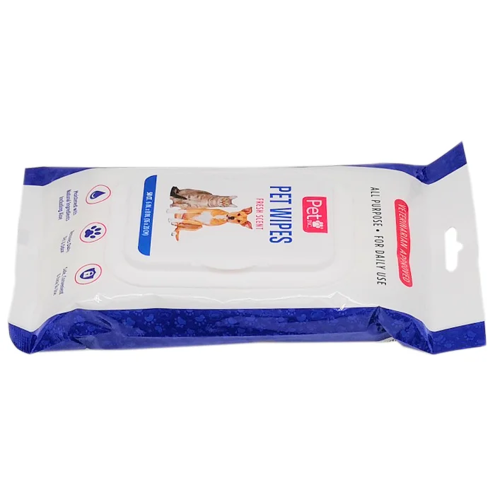Non Woven Hypoallergenic Mild Organic Pet Wipes