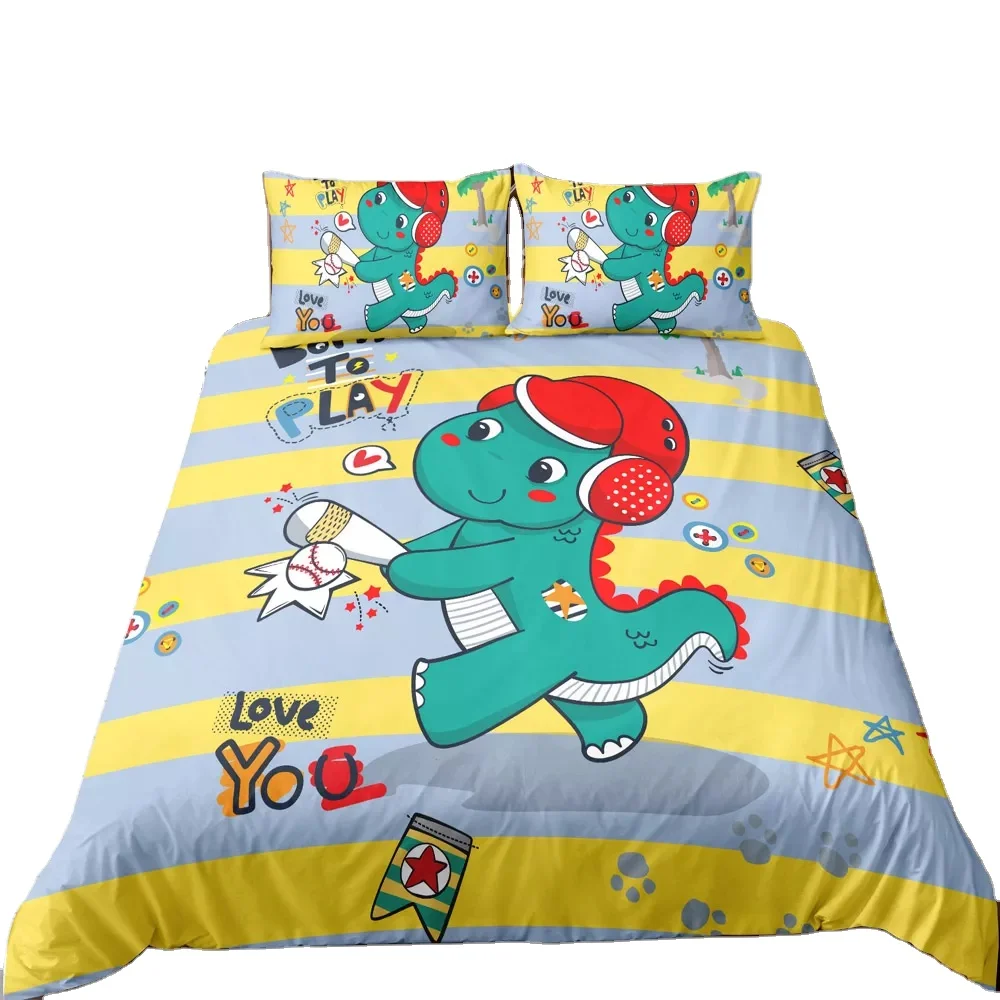 BOMCOM Factory Direct Dinosaur Series Printed Bedding 3d Children Rooms Duvet Cover (1600346714975)