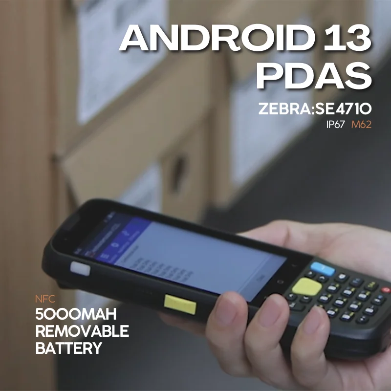 Newly android rugged pda Mobile Computer data collector with Numeric keypad barcode scanner pda for inventory
