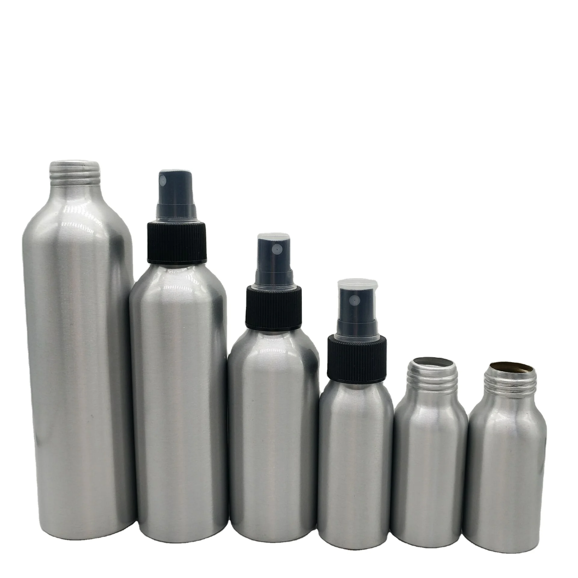  aluminium bottle spray 20 ml 30 50ml 100ml with lid 