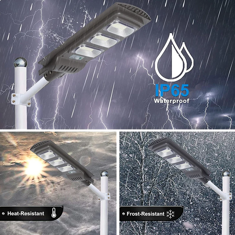 Wholesale ABS Ip65 Waterproof Outdoor Solar Lamp 30w 60w 90w 120w All In One Integrated Solar Led Street Light