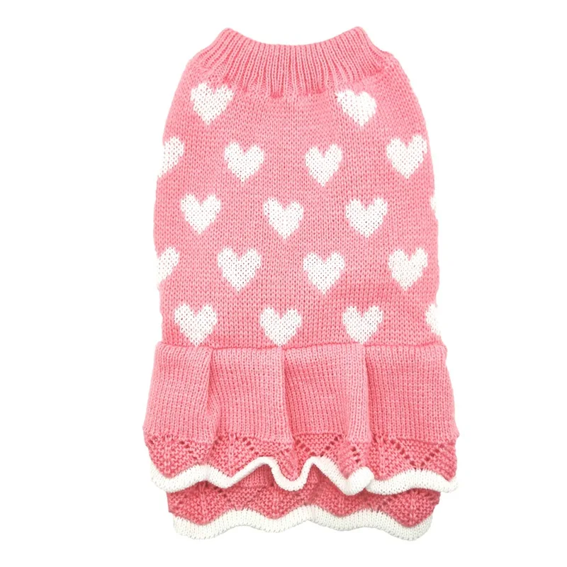 Fashionable Low price cute Pet Dog Dress sweater Luxury outdoor indoor pets sweaters Pullover clothes