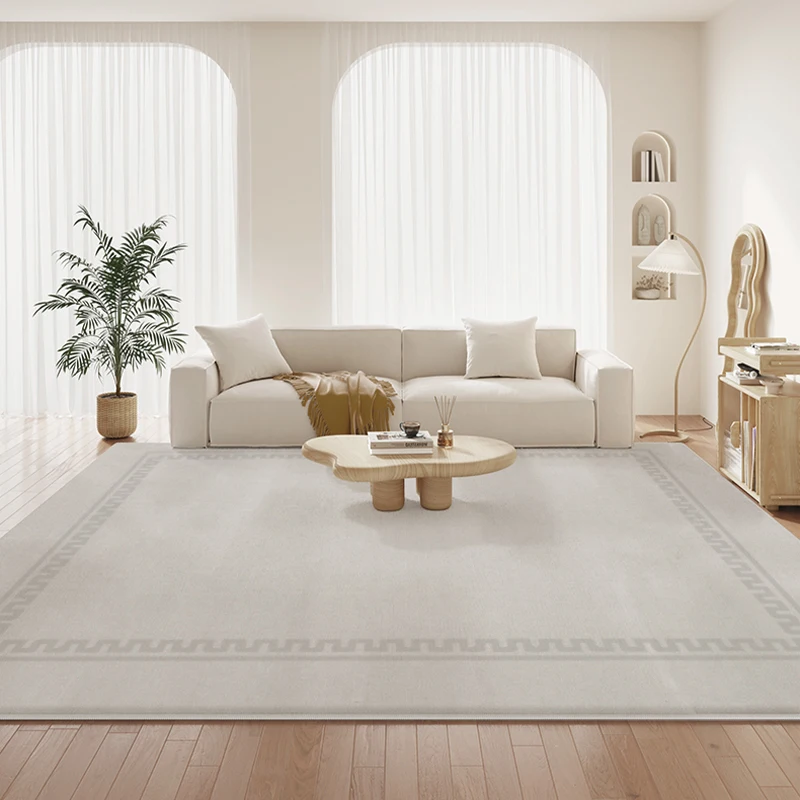 Court Style Comfortable Thick Living Room Decor Gold Large Carpets Gorgeous Rugs