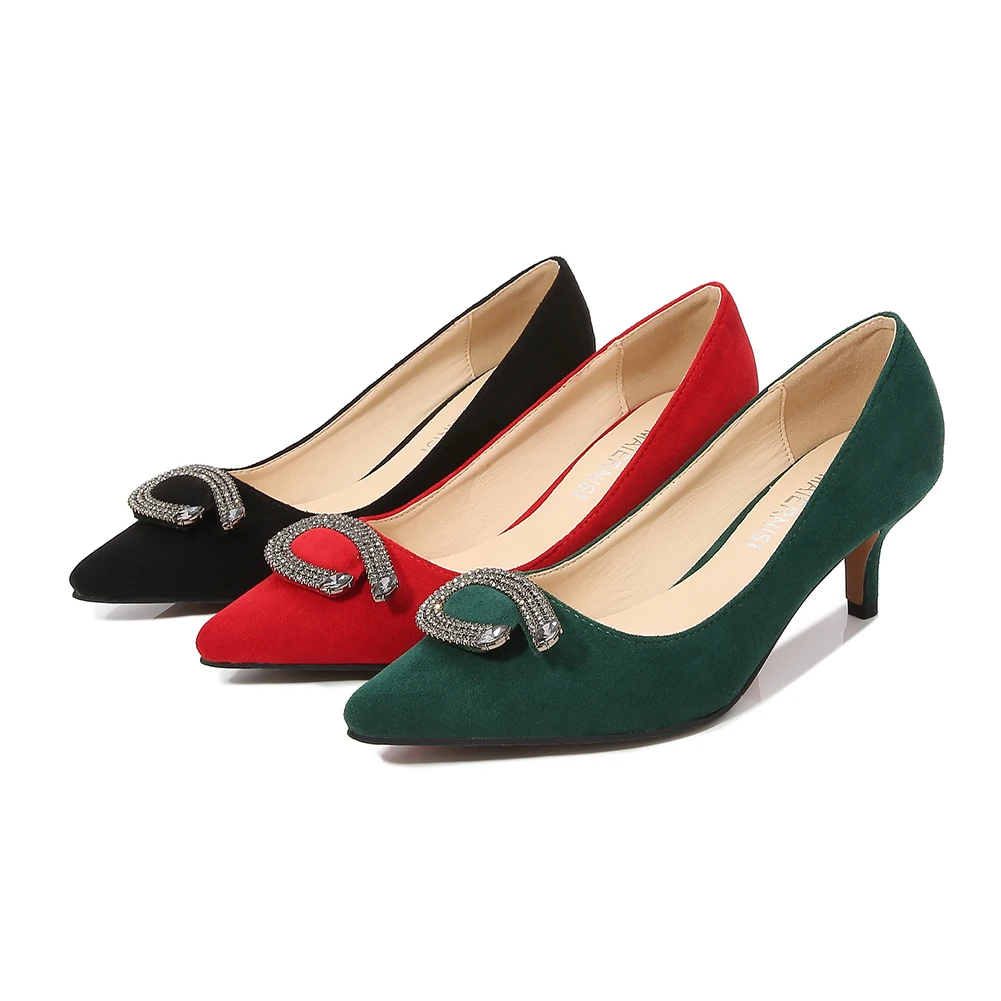 Luxury Heels For Women Wholesale Suede High Heels Shoes Party Shoes Women Stripper Shoes Heels Office Classic Pointed Toe Pumps