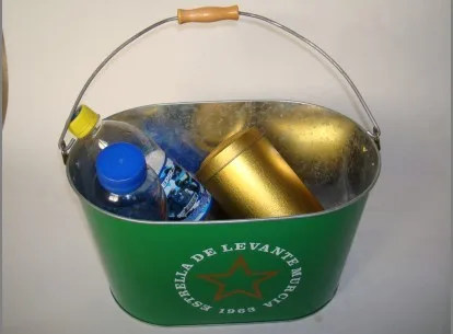 
Wholesale custom print metal tin ice bucket for cold beer or beverages 