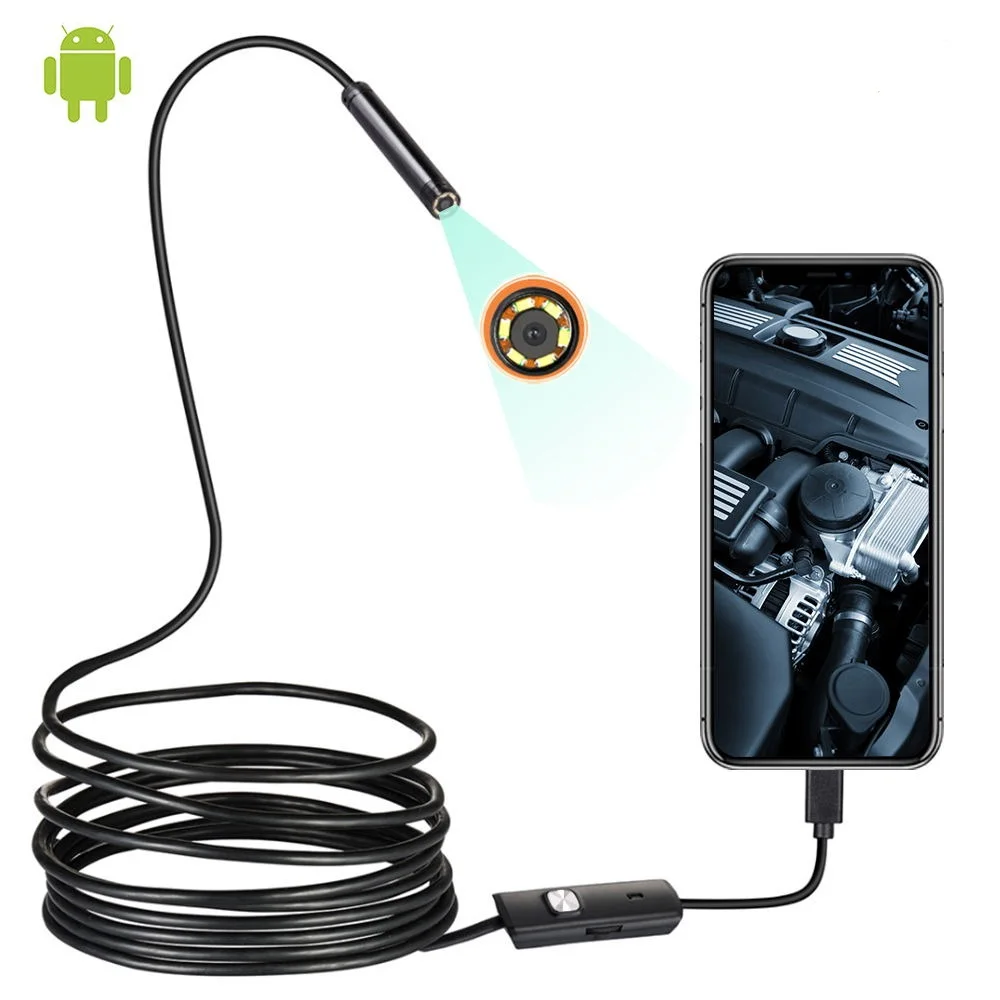 Mini Endoscope Camera 7mm/5.5mm Micro USB Connector Camera for Android PC Soft Inspection Camera Borescope IP67 Waterproof