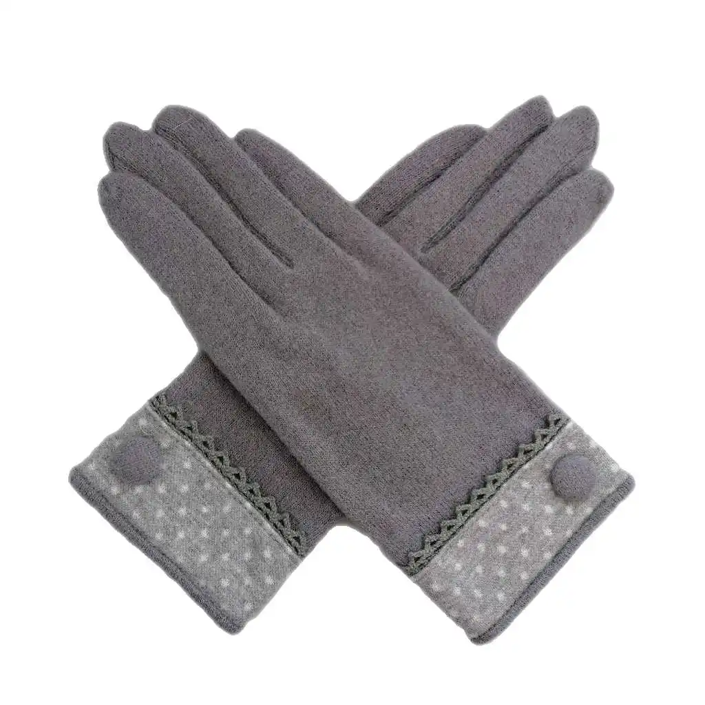 
Winter accessories women woolen soft knitted thermal fitness gloves 