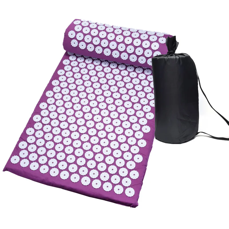 
Hot Massager 26*17 inch Massage Mat Acupressure Relieve Back Body Pain Relax Spike Mat Acupuncture Massage Yoga Mat with Pillow 