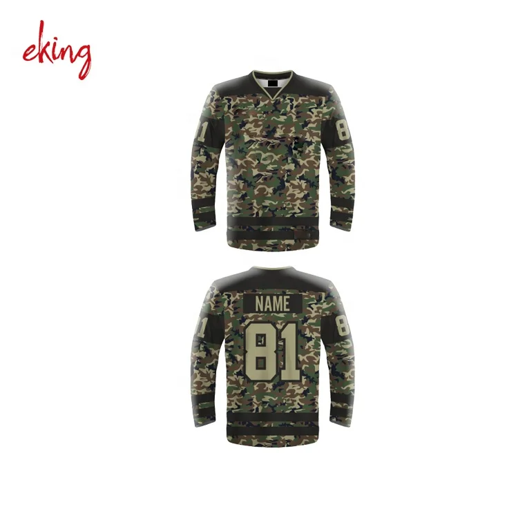 Custom practice goalie cut ice hockey jersey embroidered