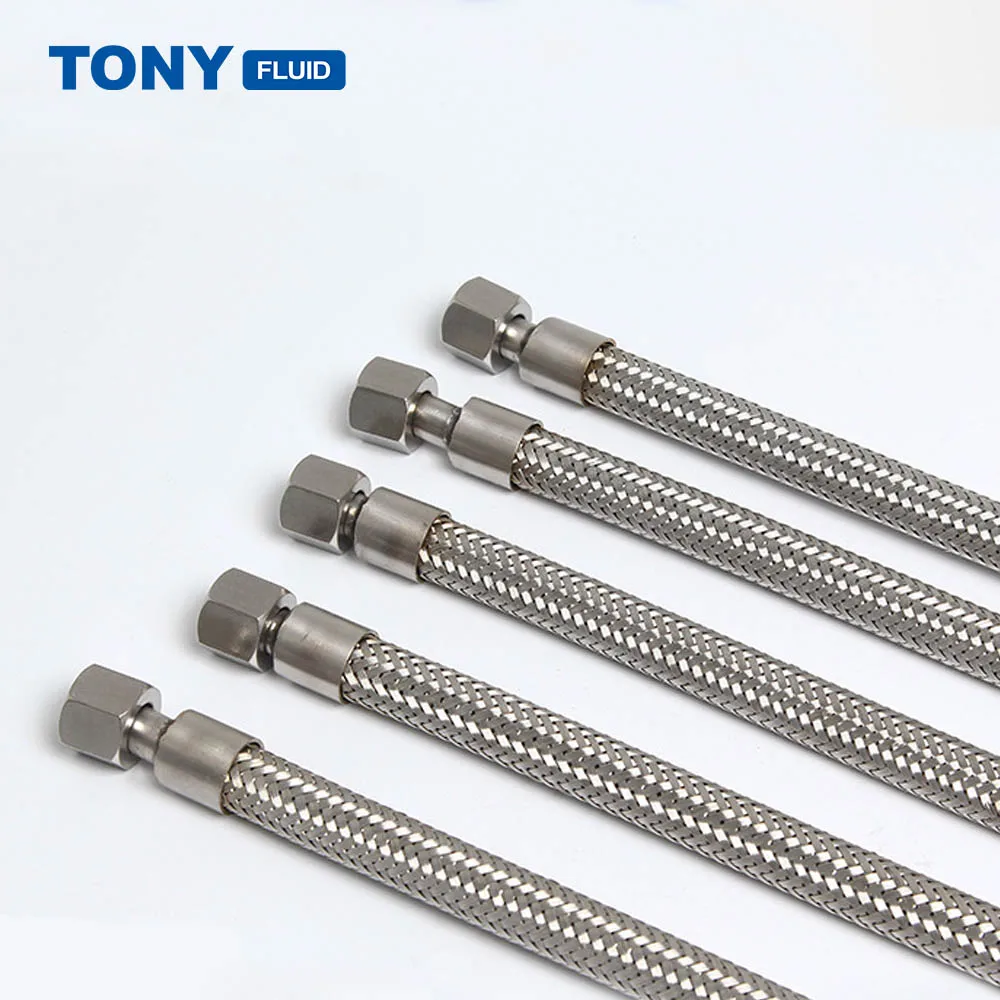 Heat Resistant Stainless Steel Braided Steam Gas Hose High Pressure Flexible Metal Hose Pipe