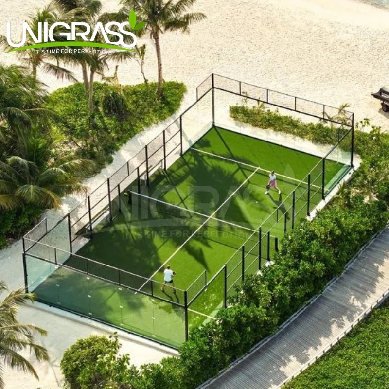 UNI Easy Installation Panoramic Padel Court Build Your Own Safety Outdoor Paddle Tennis System Assembled Safety